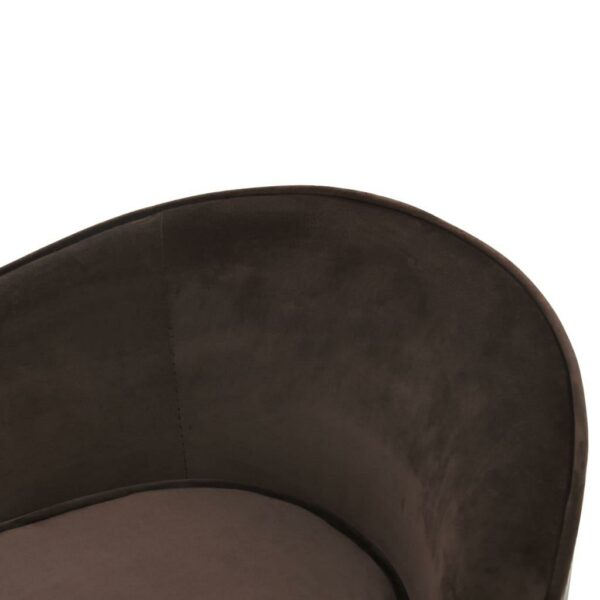 vidaXL Dog Sofa Brown 27.2"x19.3"x15.7" Plush and Faux Leather - Image 6