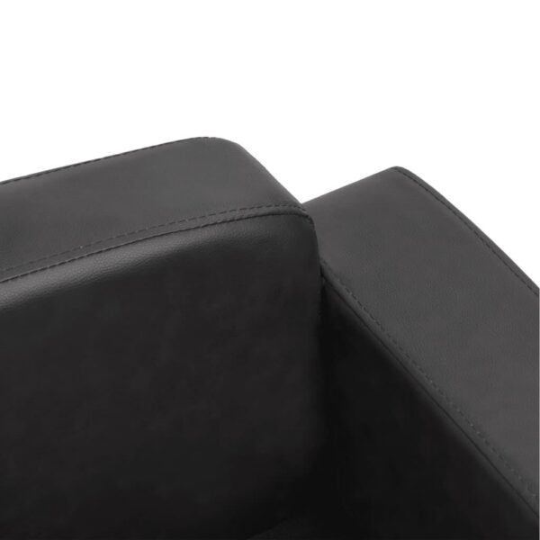 vidaXL Dog Sofa Dark Gray 31.5"x19.7"x15.7" Faux Leather - Image 8