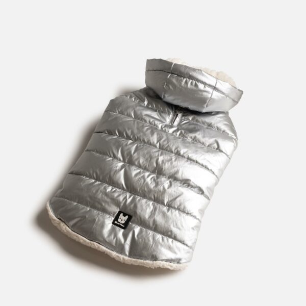 Emma Dog Jacket - Silver - Image 3