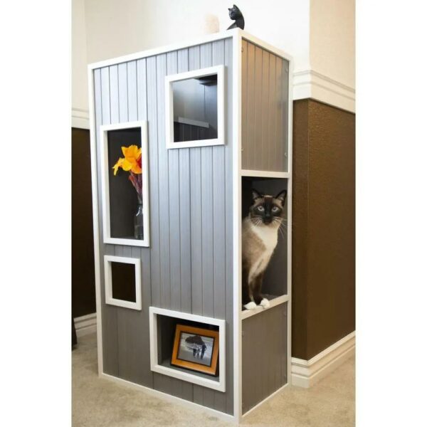ECOFLEX Kitty Kase Cat Play Tower Espresso - Image 6