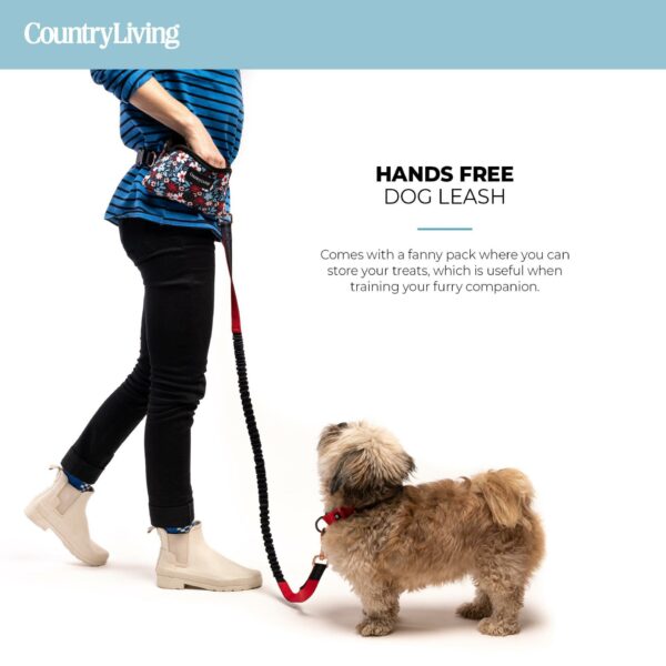 Floral Navy Hands Free Dog Leash - Image 3