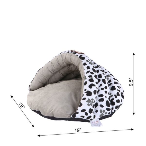 Armarkat Cat Bed Model C19HZY/HL Sage Green Paw Print Pattern
