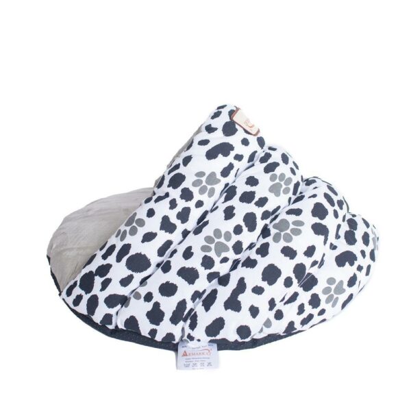 Armarkat Cat Bed Model C19HZY/HL Sage Green Paw Print Pattern - Image 4