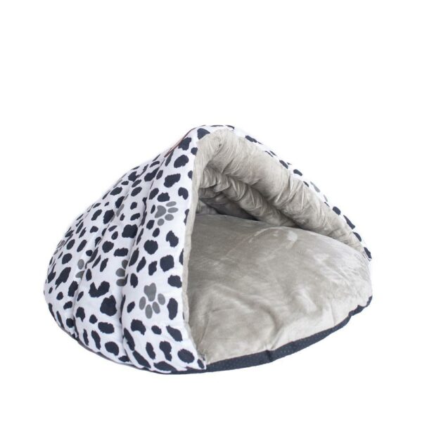 Armarkat Cat Bed Model C19HZY/HL Sage Green Paw Print Pattern - Image 5