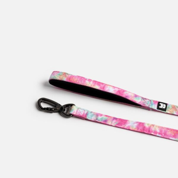 Poplin Dog Leash - Pink Tie Dye - Image 4