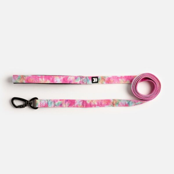 Poplin Dog Leash - Pink Tie Dye - Image 5